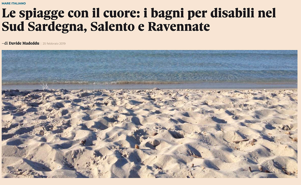 Il Sole 24 Ore parla di noi e delle altre spiagge italiane dedicate ai disabili