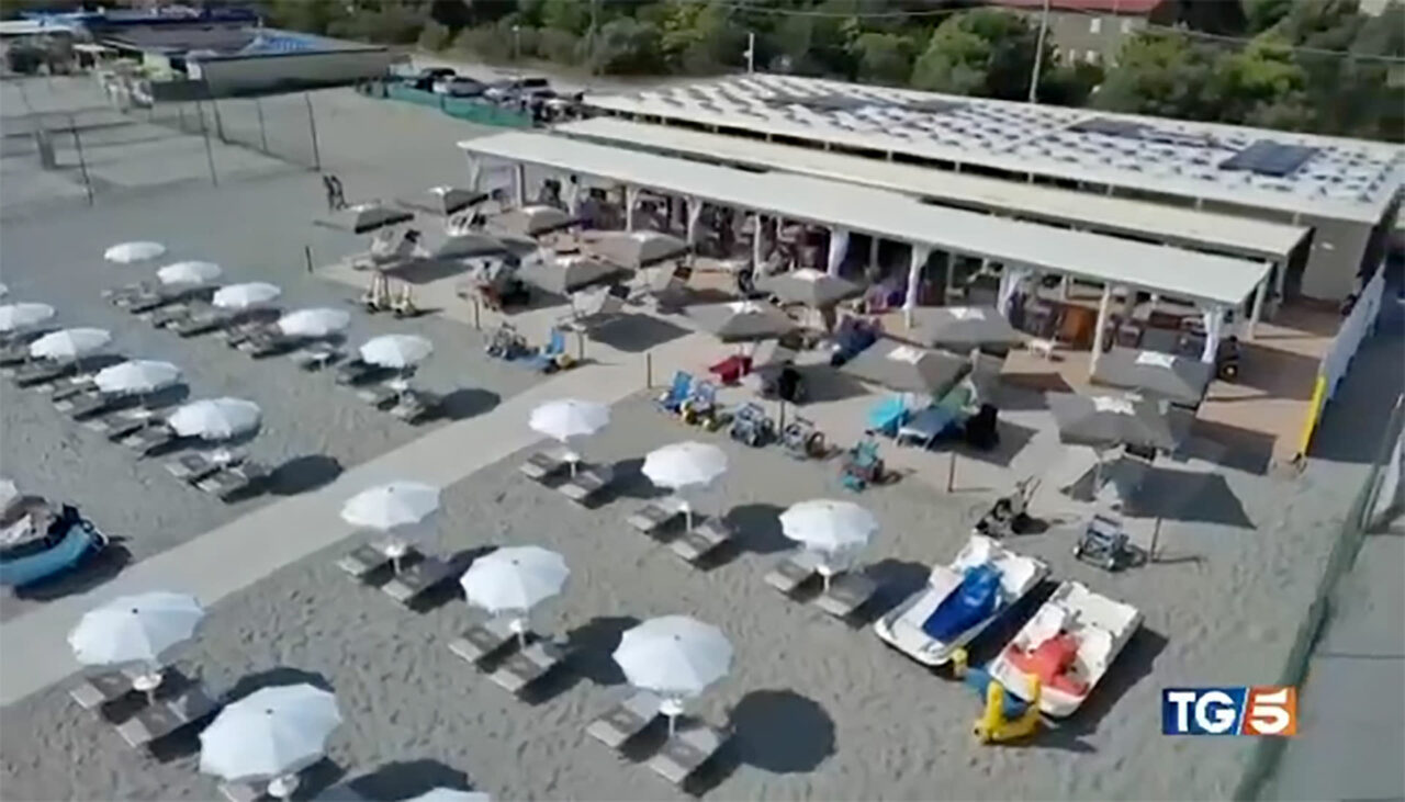 Anche il TG5 alla Spiaggia dei Valori